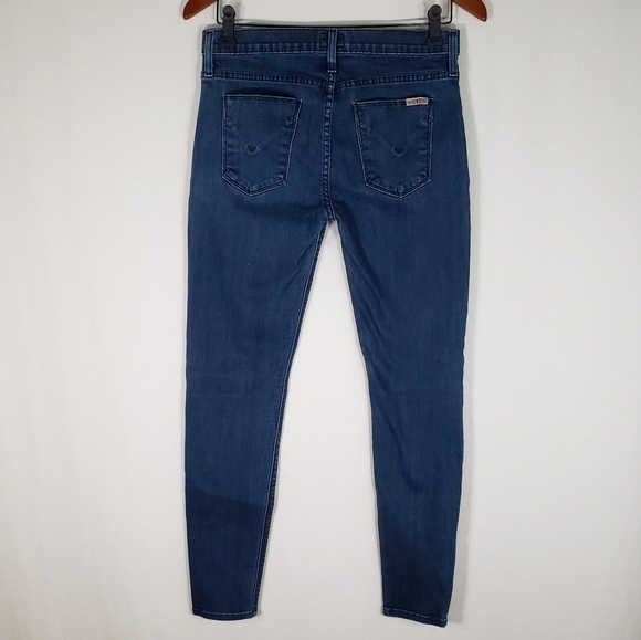 Flawed Hudson Nico Midrise Super Skinny Size 28  Medium Wash Denim - Picture 11 of 12